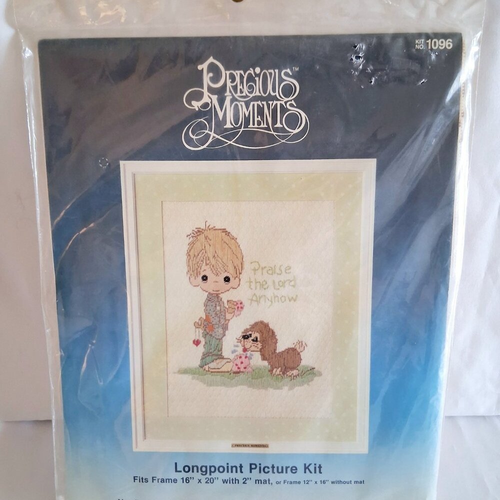 Precious Moments Longpoint Praise the Lord Anyhow Sealed Picture Kit No 1096